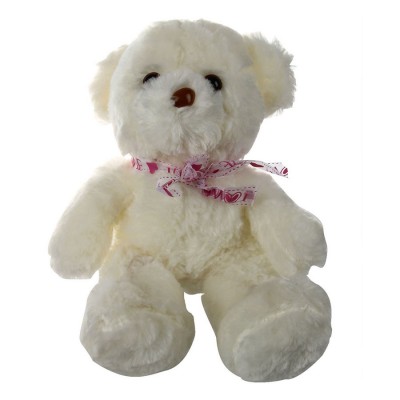 E713 Romantic Colorful Flash LED light Plush Teddy Bear Throw Pillow Doll White Colorful Shining Led Light Pillow