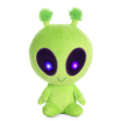 D904 Twitch Light Up Alien Plush Cartoon Toy LED Night Lights Eyes Green Stuffed and Plush Alien