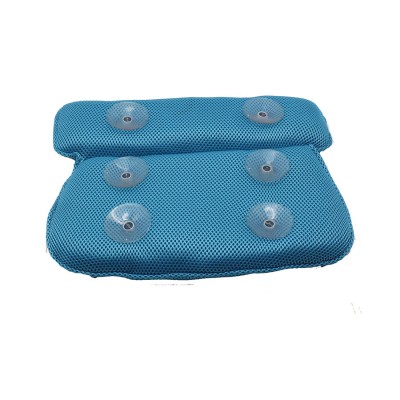 H62 3D Mesh Spa Bathtub Cushion Suction Cups Spa Bath Pillow Bathtub Support Pillow